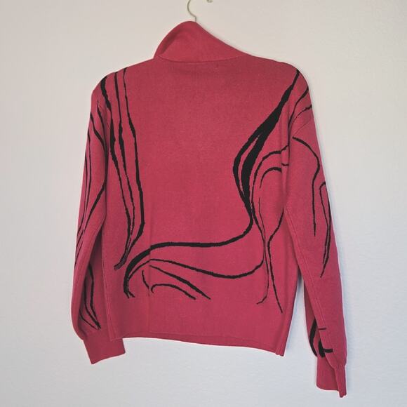 Nine West Half Zip printed sweater   Women's size M - Picture 3 of 3